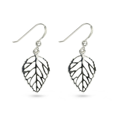 Tree Of Life White Coral Drop Earrings