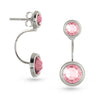 Light Rose Swarovski Crystal Ear Jackets