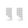 Cubic Zirconia Curtain Stud Earrings