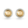 Light Colorado Topaz Swarovski Crystal Stud Earrings